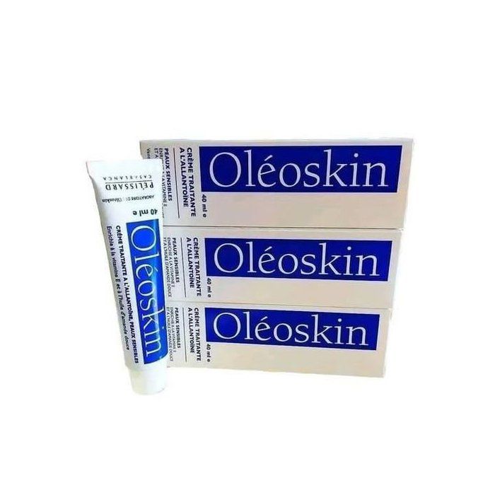 Oléoskin Pack 3 Crème Traitante-cicatrisante pour peaux sensibles,40 ml*3
