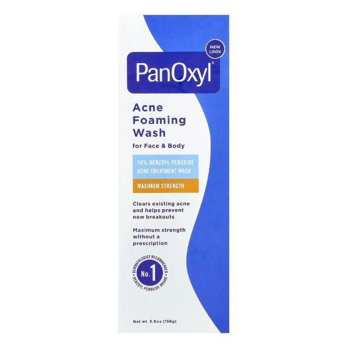 PanOxyl Original Nettoyant moussant , Peroxyde de benzoyle 10 %, Force maximale