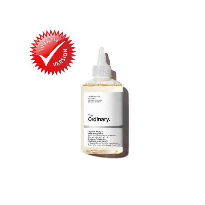 Lotion tonifiante - The Ordinary - Solution 7% acide glycolique - 240 ml - Exfoliante - Sans alcool