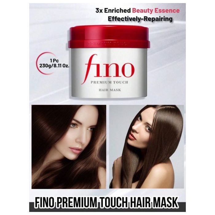 Masque capillaire - FINO - Premium Touch - 230g - Réparation - Hydratation - Brillance