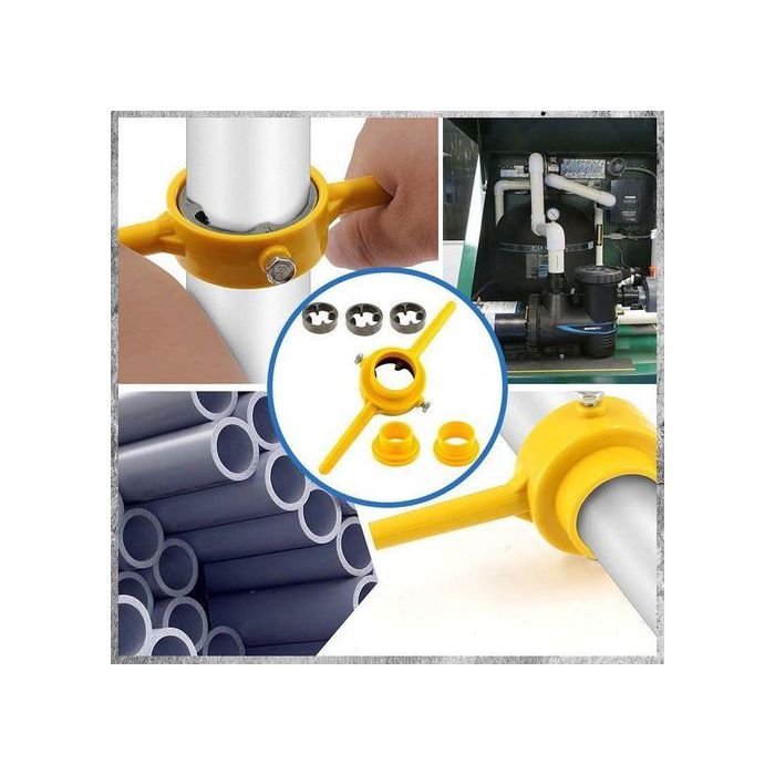 Lot de 6 matrices de filetage, Outil de fabrication de filetage en PVC