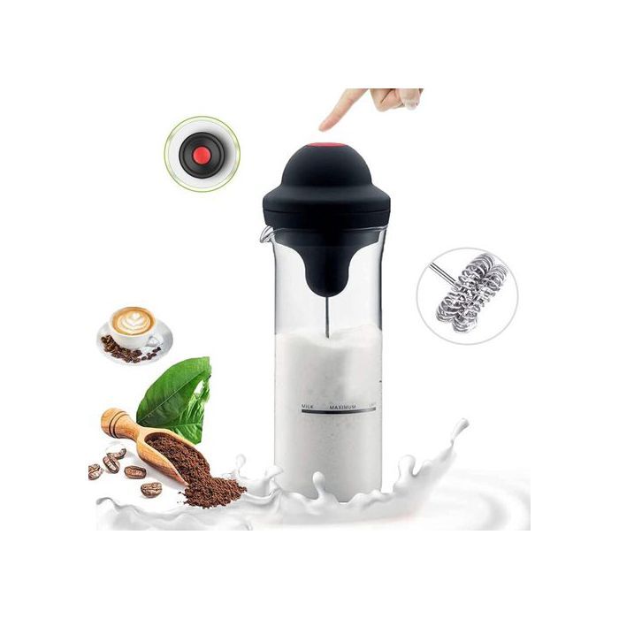 Mousseur à lait Electrique Mélangeur de Boisson Fouet pour Cappuccino