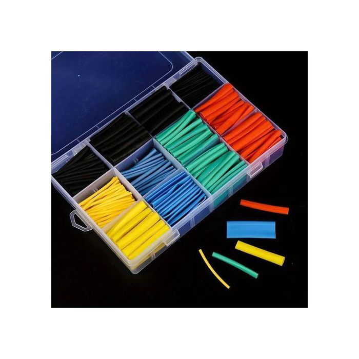 560pcs Gaine Thermorétractable Kit De Protection De Fil Isolation Gaine Thermorétractable Boîte Couleur Gaine Thermorétractable