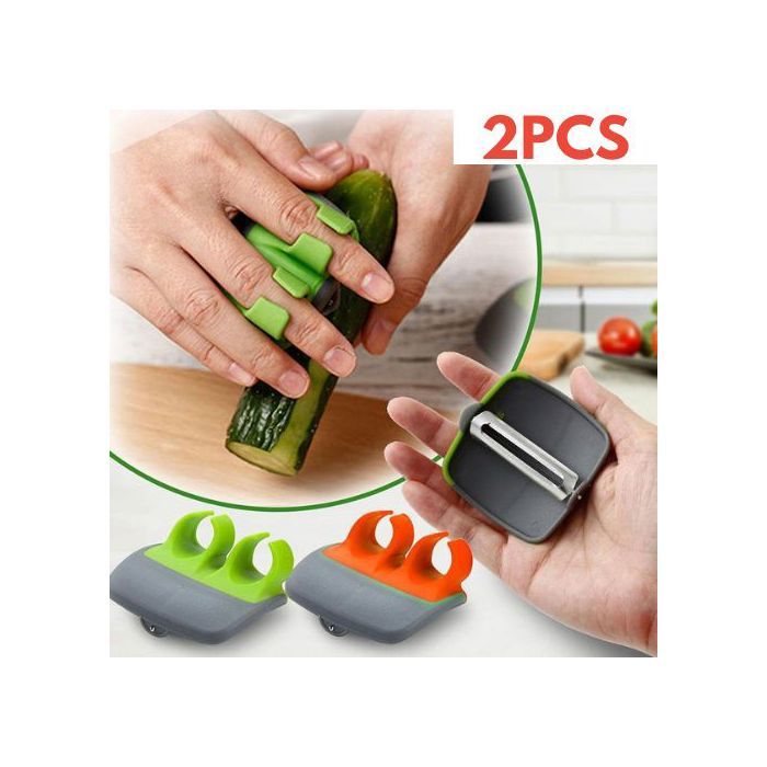 2PCS Éplucheur de Fruits Et Légumes À Doigts, Trancheur de Fruits Et Légumes