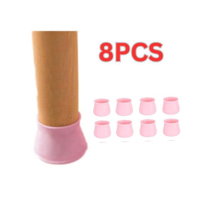 Lot De 8 Protège-Pieds de Chaise AntidéRapants Capuchons Patins Silicone Embouts Ronds en Silicone pour Pieds de Chaise