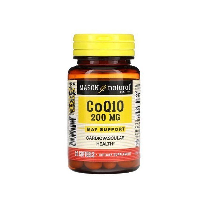 Mason Natural, Co Q10, 200 mg, 30 capsules à enveloppe molle