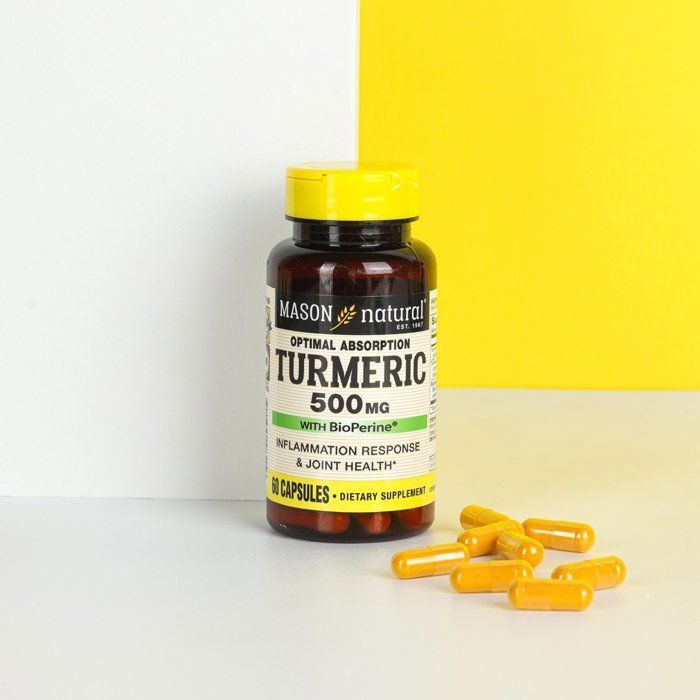 MASON NATURAL - Turmeric Complex With Vitamin D 3 & Magnesium - 60 cp