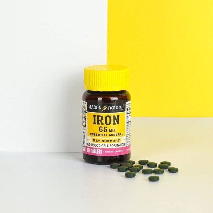 MASON NATURAL IRON 65MG B100 CAPSULES