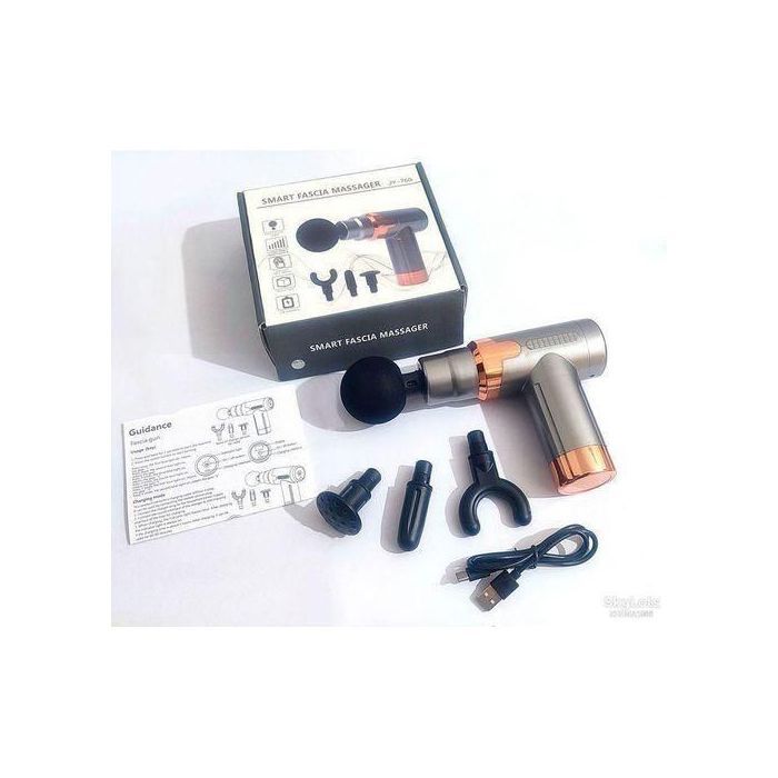 Magnifique Pistolet De Massage Musculaire Sans Fil 4 Têtes