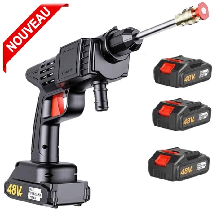 Lavage de électrique Pistolet de lavage à eau rechargeable avec 3-batterie de 48 V