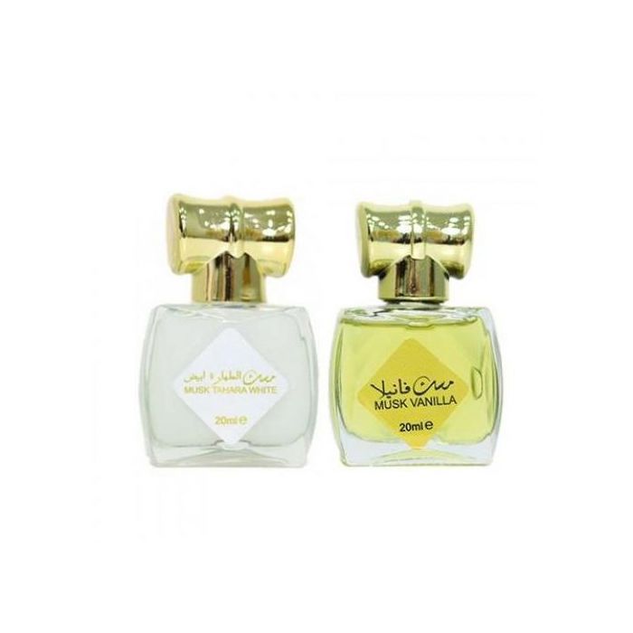 AL AQEEQ Musc Al Tahara+VANILLE 20 ml blanche parfum musc de haute qualité
