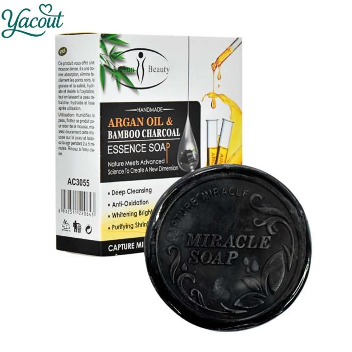 Savon purifiant visage huile d’argan et charbon 100g