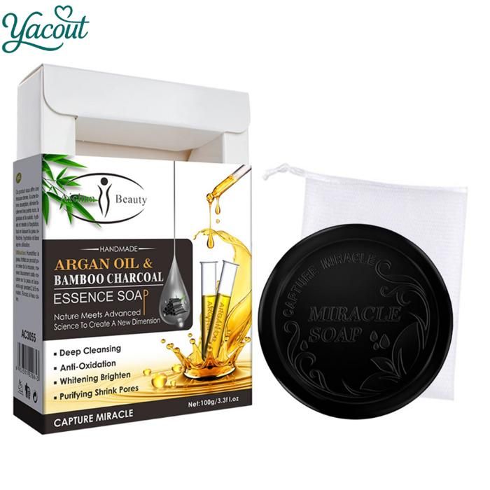 Savon soin profond huile d’argan charbon bambou 100g