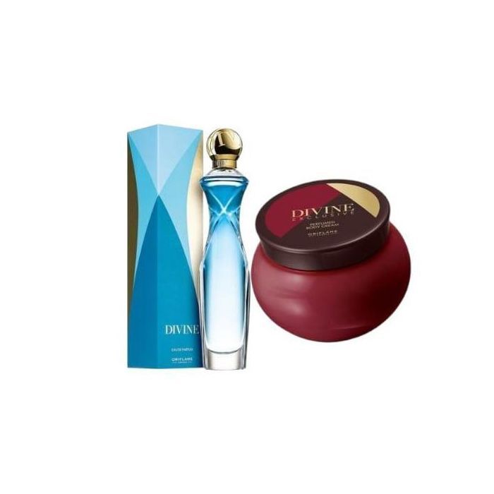 Divine Eau de Parfum 50 ml + Crème Parfumée pour le Corps Divine Eclusive 250ml