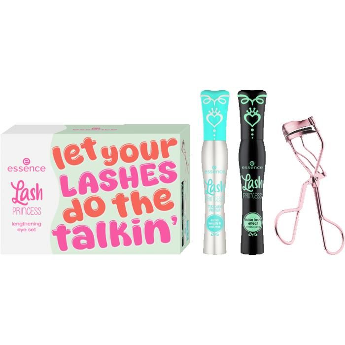 Kit de cils - ESSENCE - Lash Princess - Recourbe-cils - Mascara - Primer waterproof