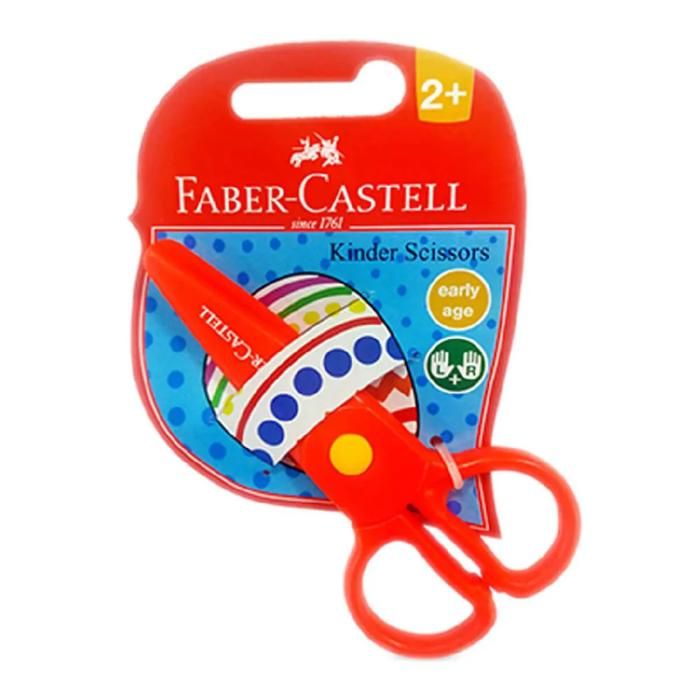 Ciseau de sécurité - FABER-CASTELL - Petites mains - Lames sans métal - Pour enfants à partir de 2 ans - Mixte