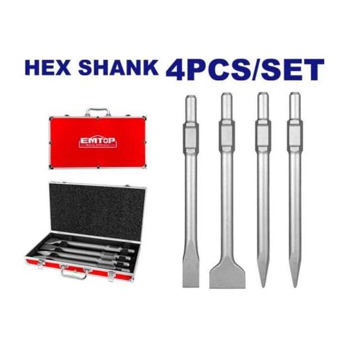 Jeu de 4 ciseaux hexagonaux SDS