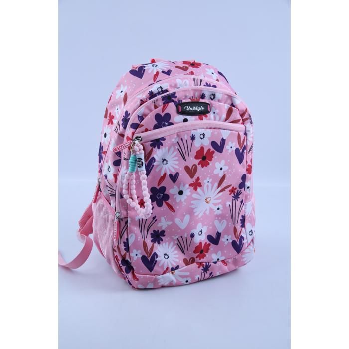 Sac à dos - GENERIC - Modèle 2 - 42 cm - 3 poches - Rose