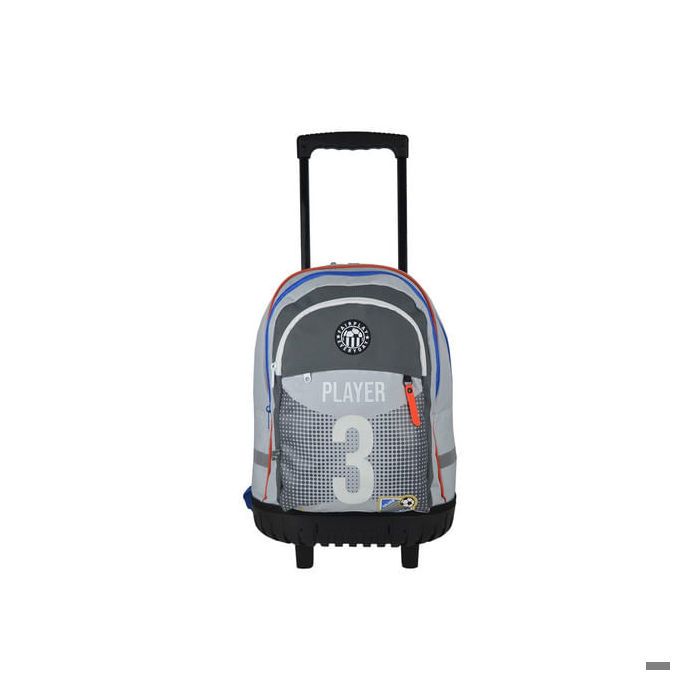 Sac à dos trolley - AUCHAN - 50 cm - Base rigide - Motif foot - Pour enfants