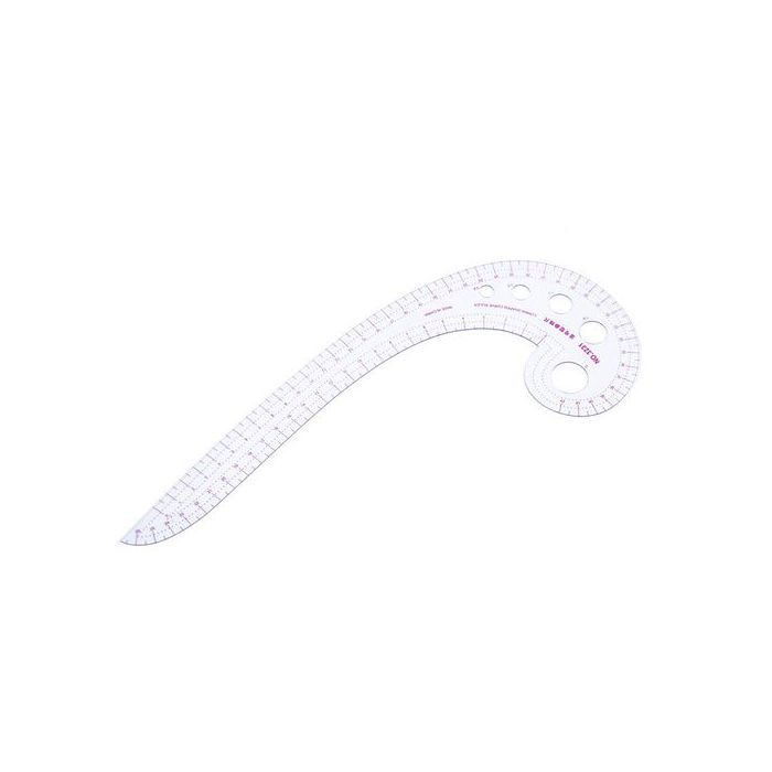 Règle de Courbe - GENERIC - Virgule Longue - Transparent - 31 cm x 11 cm - 1 Pièce