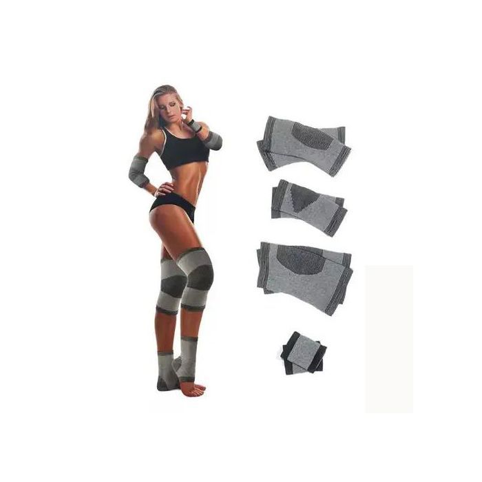 8pcs Genouillère fine pour femmes, protège-genoux, manchon de Compression, respirant, thermique, pour garder la chaleur