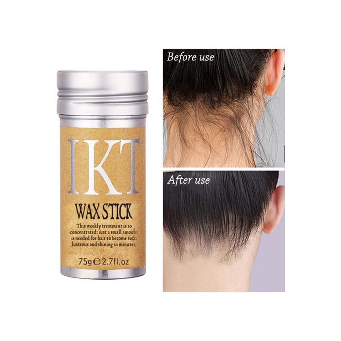 Bâton de cire lisse pour cheveux Coiffage non gras Bâton de pommade