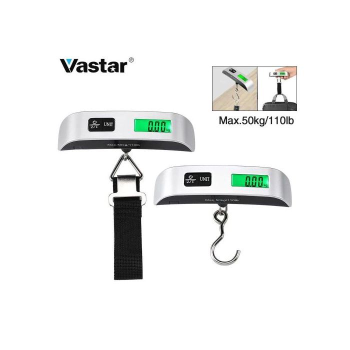 Pèse-personne électronique portable avec écran LCD numérique, outil d'équilibre de poids, poids des bagages, 110lb, 50kg