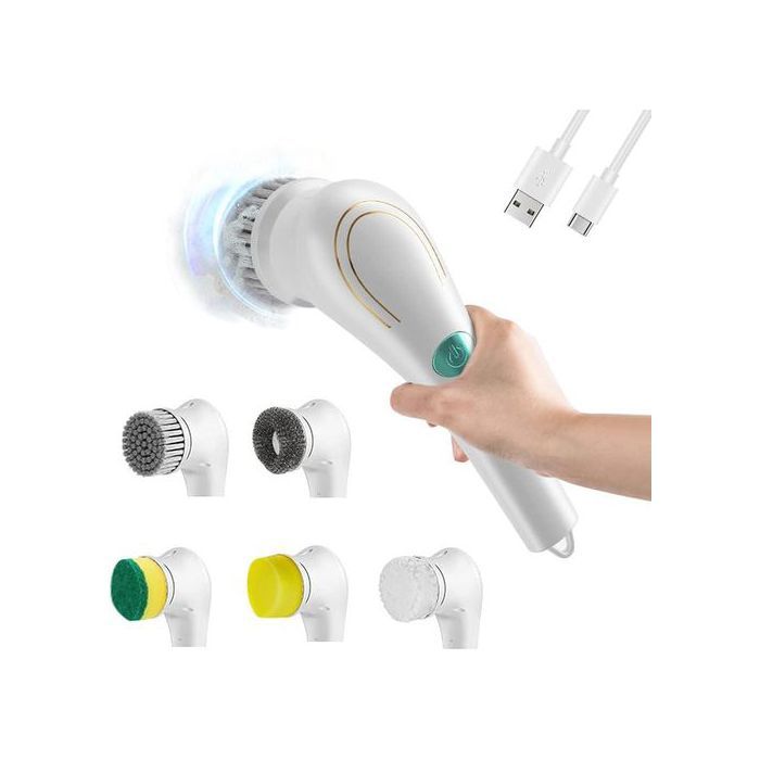 Brosse de Nettoyage électrique, Handheld Spin Scrubber, épurateur électrique 360°
