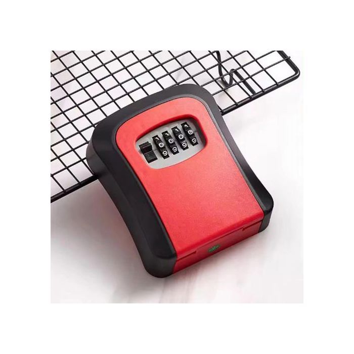 Boîte de verrouillage à clé murale, code de mot de passe à 4 chiffres,