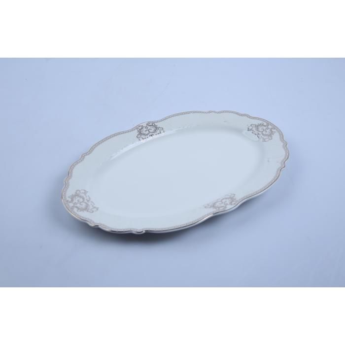 Assiette plate - GENERIC - Noblesse - Porcelaine blanche - 35 cm - Compatible lave-vaisselle