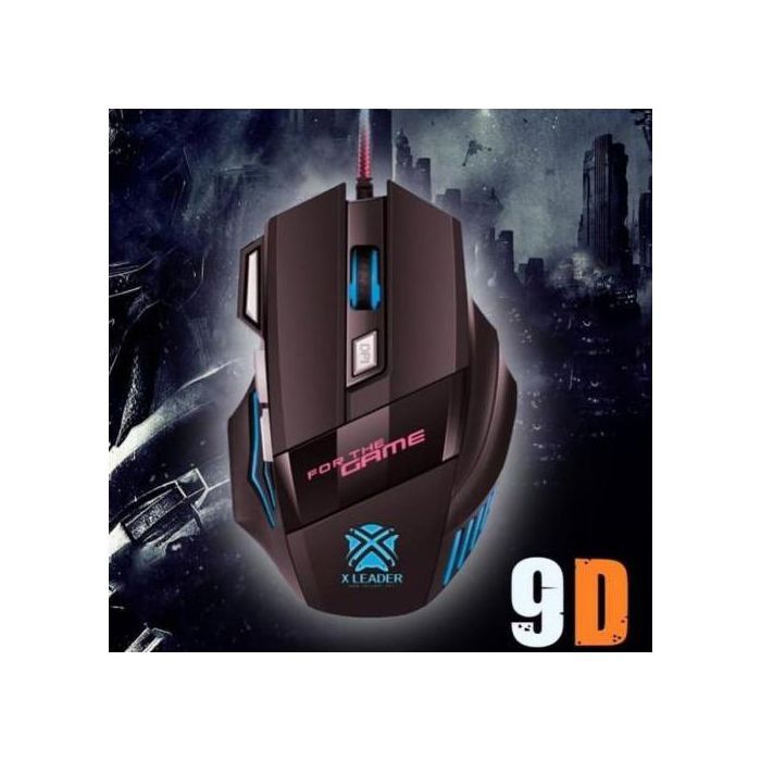 X LEADER Souris Gaming LED Optique Filaire Câble Gamer Ordinateur Souris 3400 Dpi