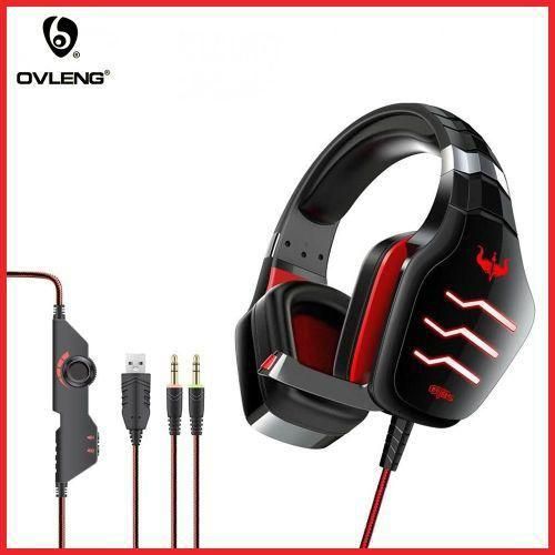 Casque Gaming Filaire - OVLENG - GT85 - Son Stéréo Surround 3D - Microphone Antibruit - LED