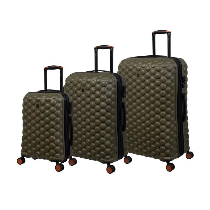 Set de 3 Valises - GENERIC - Smartie - Vert - Coque rigide - 4 roues multidirectionnelles