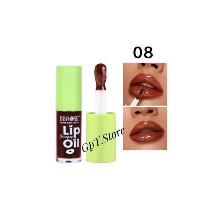 BBROSE Huile à lèvres-Gloss à lèvres Repulpant & Hydratant, Teinte 08