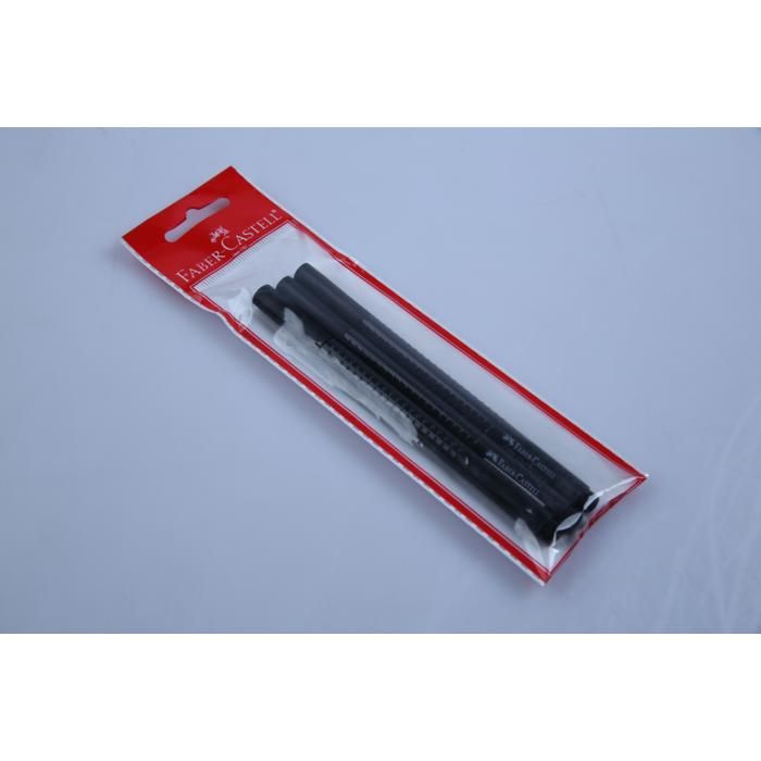 3 feutres fins Grip 0.4 noir Faber-Castell