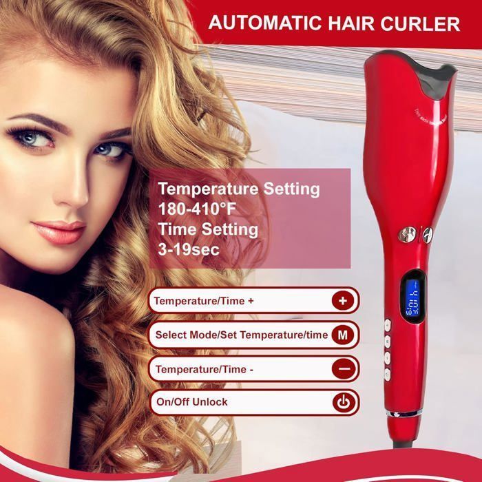 Brosse à Cheveux Spin Curl - Boucleur Automatique pour Femme, Couleur Aléatoire