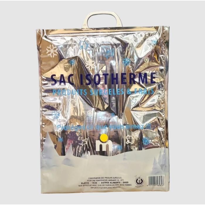 Sac isotherme - MARJANE - 20L - Polyester - Grande capacité - Idéal pique-nique