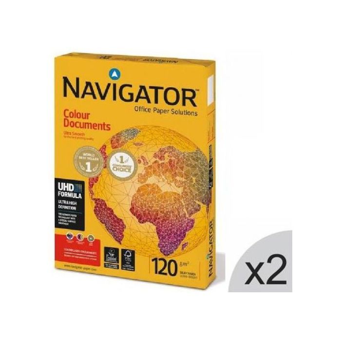 2 Ramette Papier premium Blanc 120 g/m² A4 - Ramette de 250 feuilles