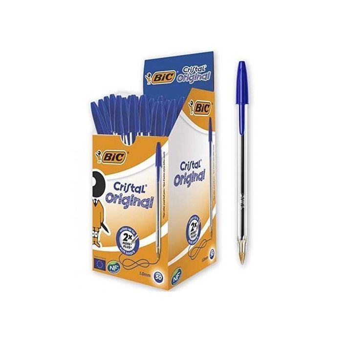stylo confortables a main bleu 50 pcs