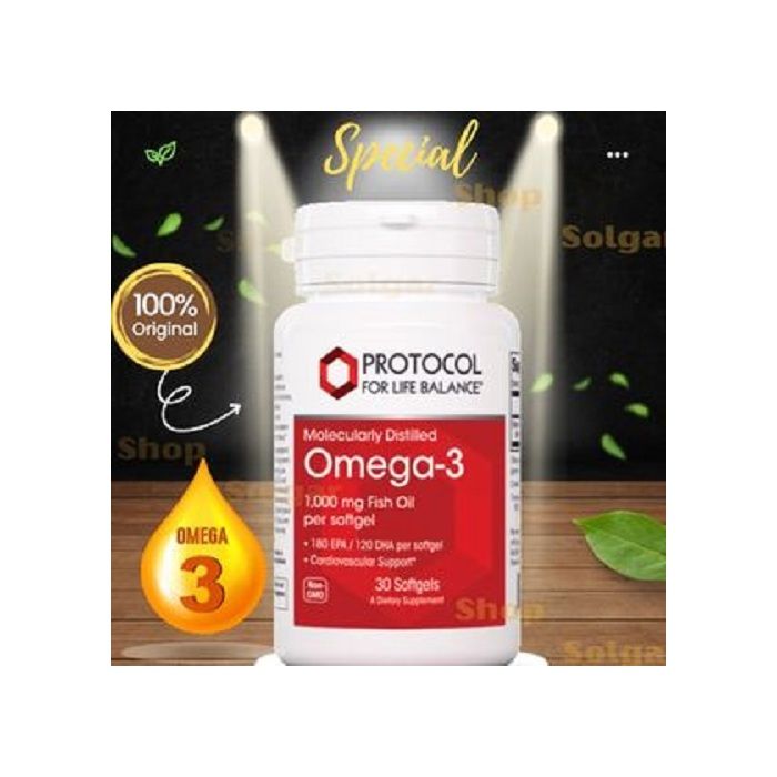 Protocol for Life Balance, Oméga-3, 1000 mg, 30 capsules
