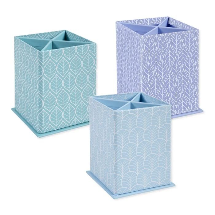 Pot à crayons carré PEFC 11,5x8,5x8,5 modèle aléatoire - EXACOMPTA