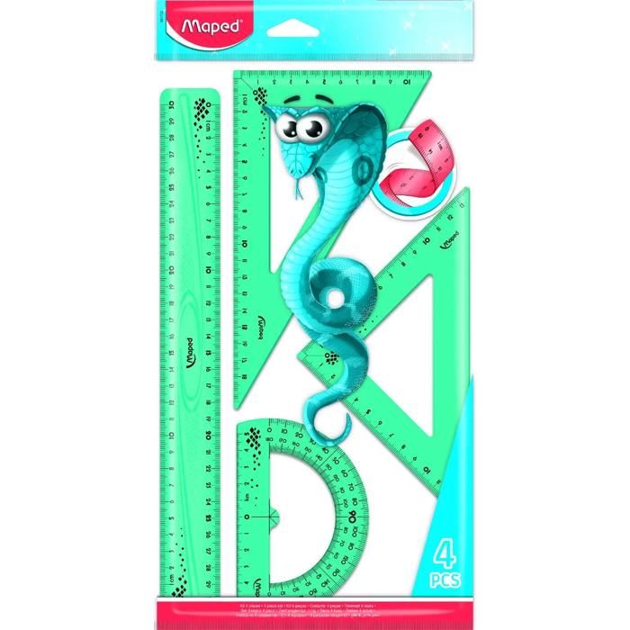 Kit de traçage incassable 4 pièces - MAPED