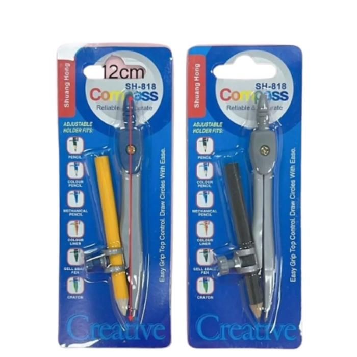 Compas métallique avec crayon