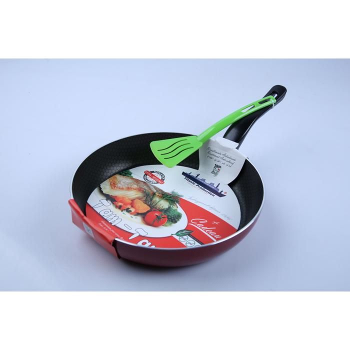 Poêle - TITANIC - Tam Tam - 28 cm - Anti-adhésif - Ergonomique - Tous feux