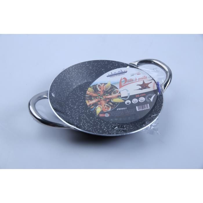 Poêle à paella - TITANIC - 20 cm - Compatible tous feux - Lave-vaisselle - Poignée fixe