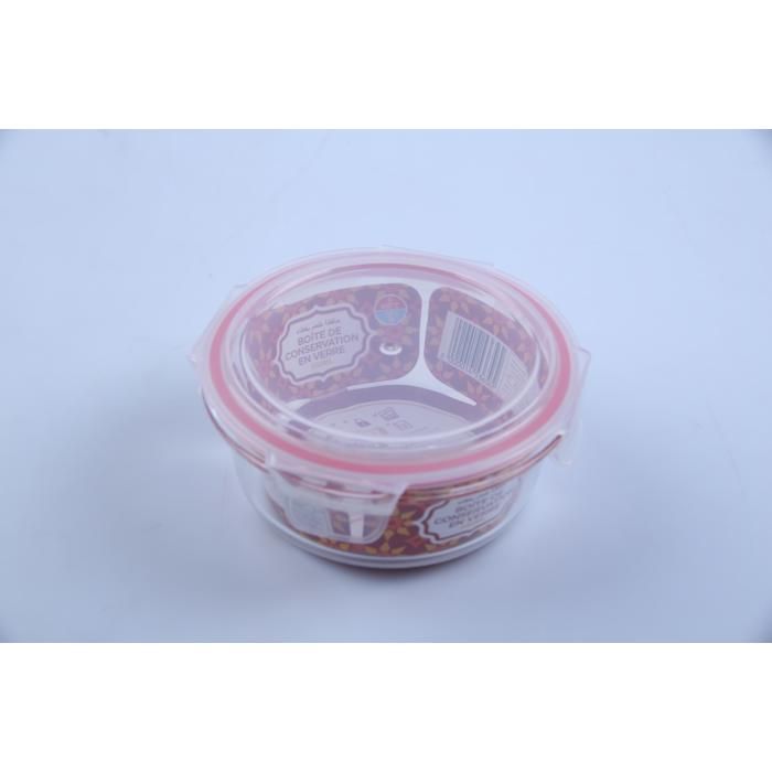 Boîte alimentaire ronde en verre 550 ml – Réf. 60352M