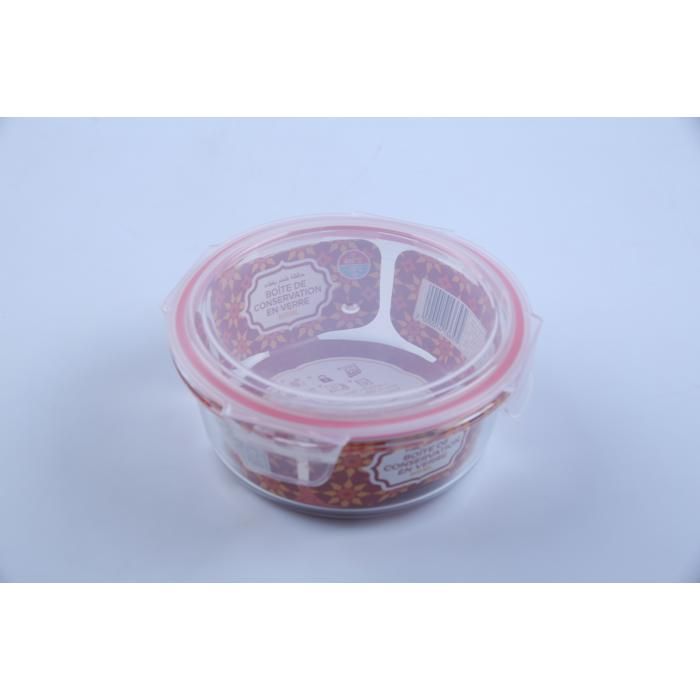 Boîte alimentaire ronde en verre 800 ml – Réf. 60352L