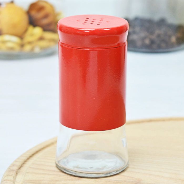 Set de 2 pots à épices avec couvercle 180 ml + support – Réf. 339574