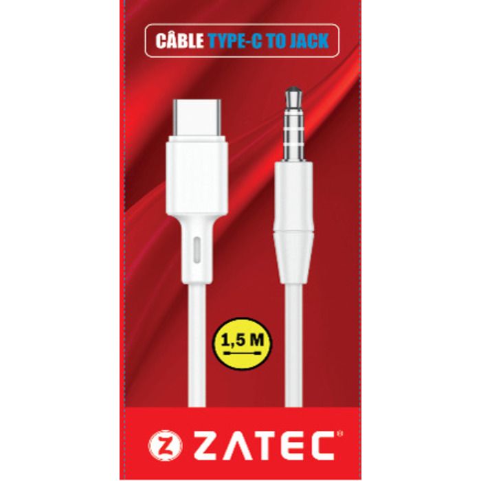 Câble TYPE-C vers Jack 1,5m