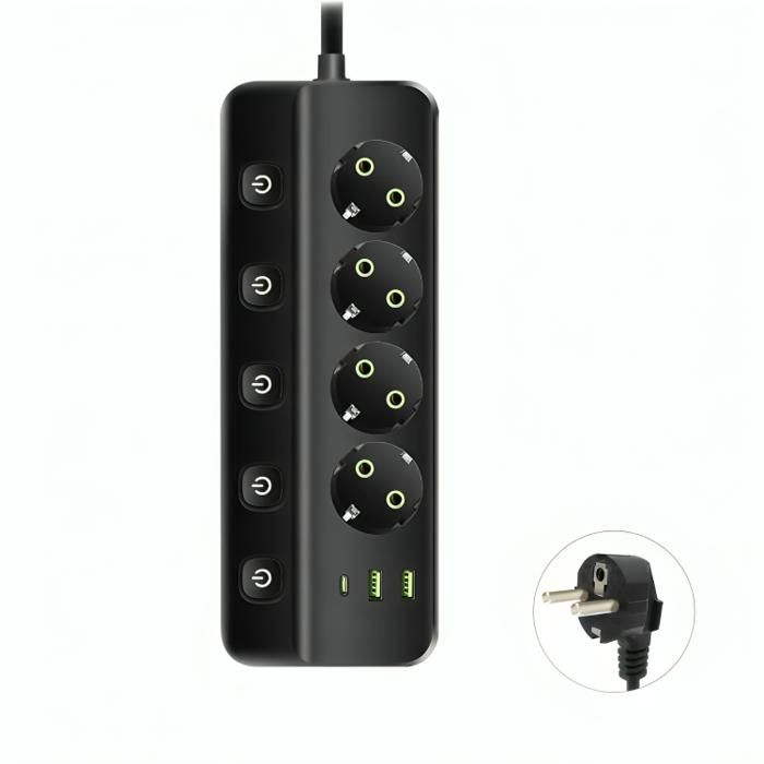 Multiprise QL-1097U 2500W Câble 3M